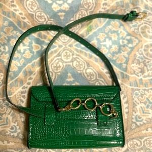 Topshop Green Waist Bag